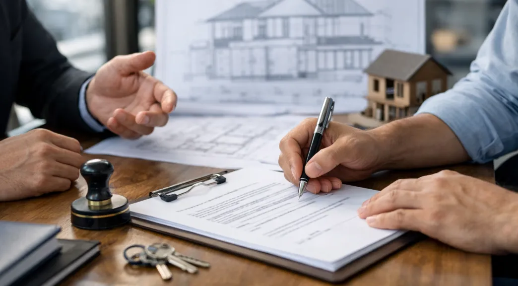  person signing a document image